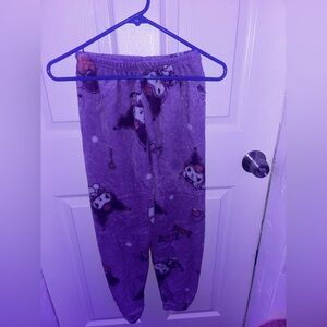 Kids Purple Kurmoki Hello Kitty Soft Fleece Joggers